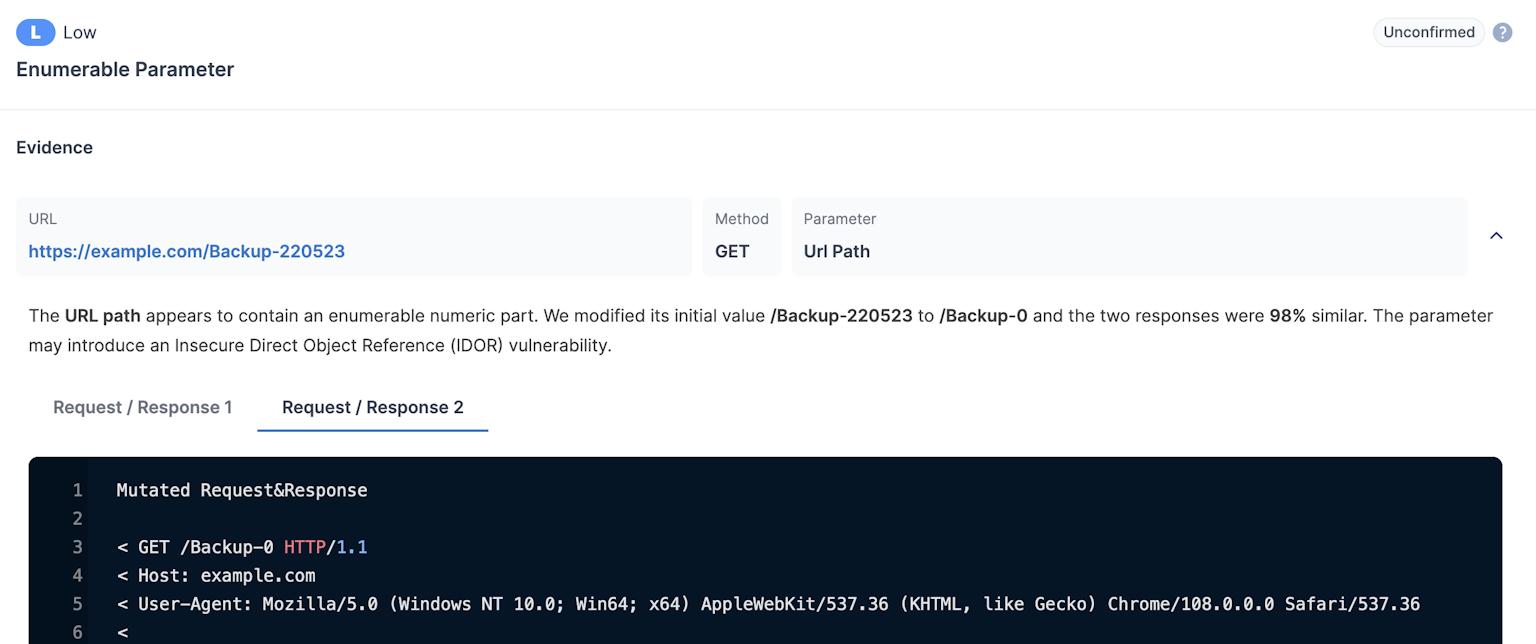 enumerable parameter detector