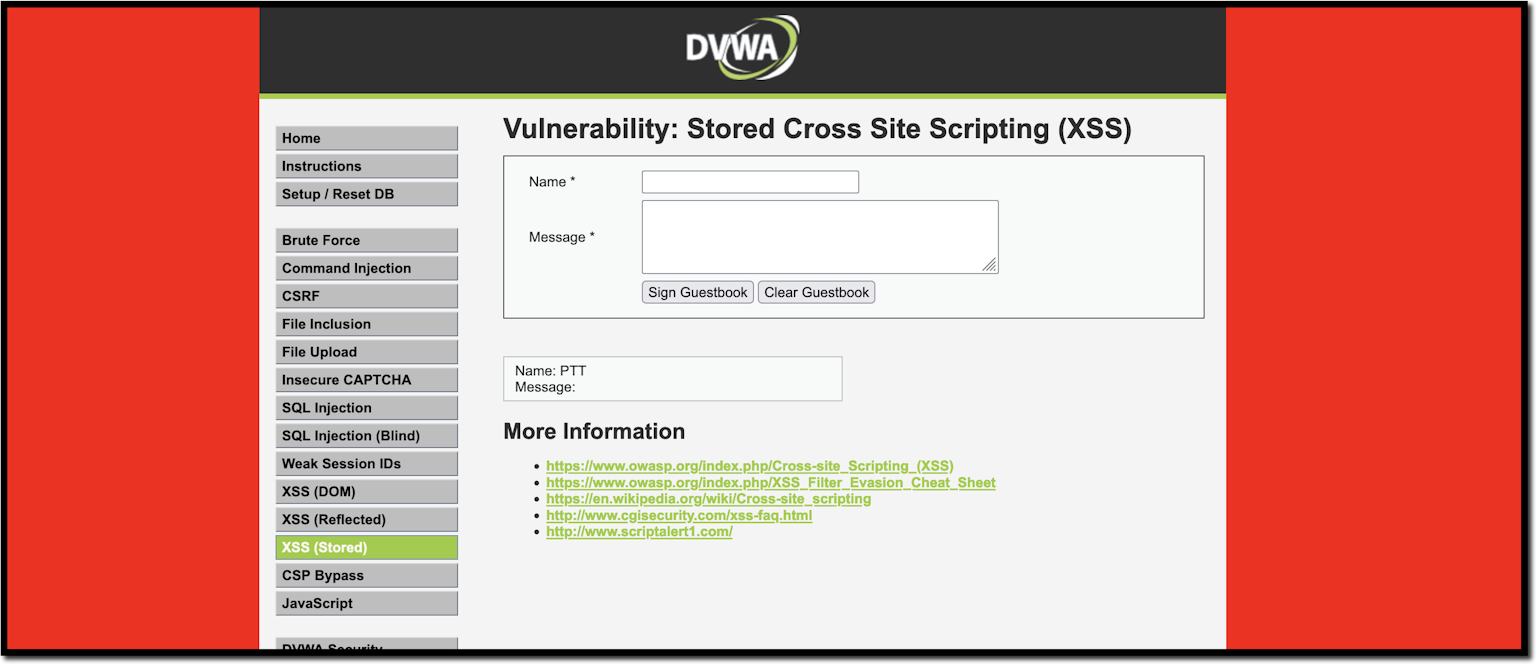 xss attack injection code